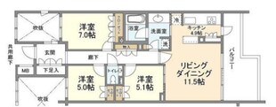 ザ・パークハウス広尾羽澤の物件間取画像